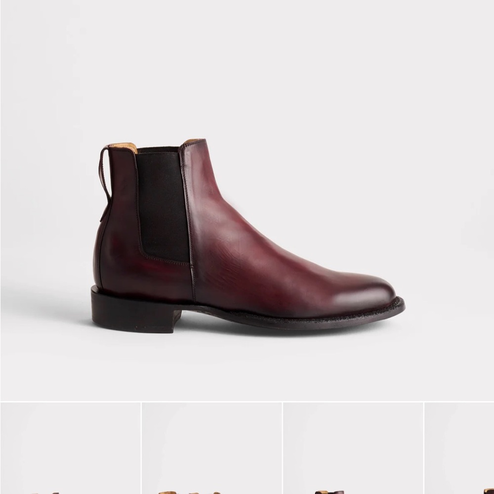 Men’s Lucchese Burgundy Chelsea Boots size 12 preowned